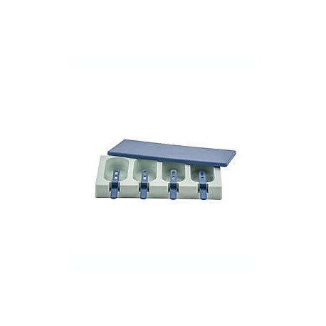 Moldes de plástico para hacer paletas Simply Essential™ color azul marino/menta