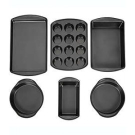Set de charolas y moldes para hornear de acero antiadherente Wilton® Premium, 6 piezas