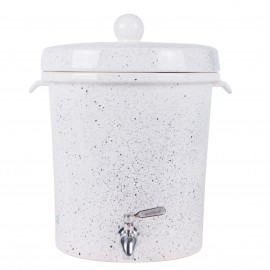 Filtro de agua mediano de cerámica Ecofiltro® 8L color blanco con puntos