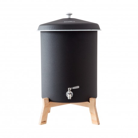 Base de madera para  Ecofiltro® de peltre grande de 27 L