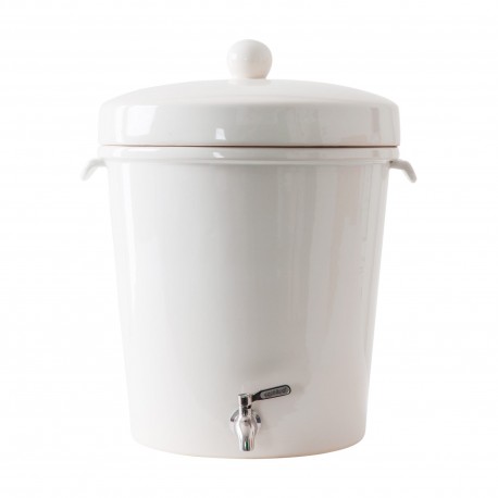 Filtro de agua de cerámica grande Ecofiltro®20 L en blanco