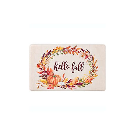 Tapete de cocina de PVC Natco™ Hello Fall color marfil