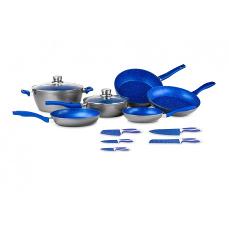 Batería Flavorstone® Family Set color azul, 13 piezas