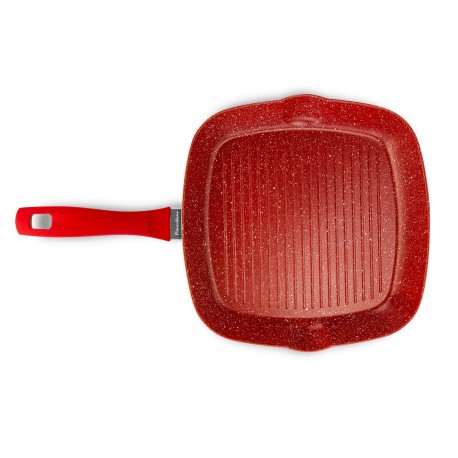 Sartén grill Smartcolor FlavorStone® de 28 cm color rojo