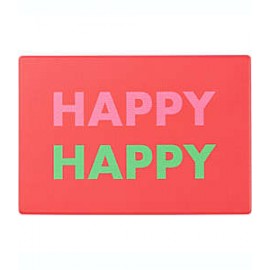 Tapete para cocina H for Happy™ con frase color rojo