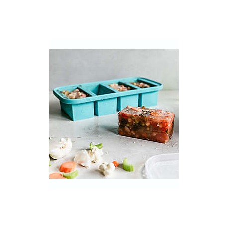 Charola para hielo de silicón Souper Cubes™ de 1 taza color aqua