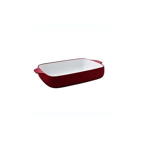 Refractario rectangular de cerámica KitchenAid® de 4.25 L color rojo