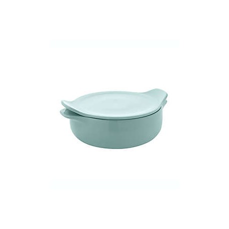 Refractario redondo de cerámica KitchenAid® de 2.36 L color verde agua