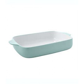 Refractario rectangular de cerámica KitchenAid® de 4.25 L color verde agua