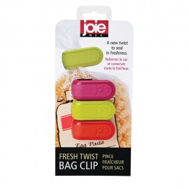 Clips para sellar bolsas Joie® multicolor, 3 piezas