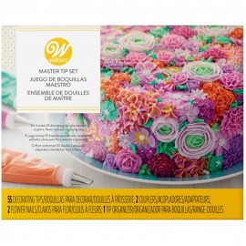 Set de duyas para manga pastelera de acero inoxidable Wilton®, 55 piezas