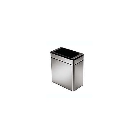 Bote de basura abierto de acero inoxidable Simplehuman®, 10 L