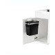 Bote de basura de acero cromado Simplehuman® para interior de gabinete, 10 L