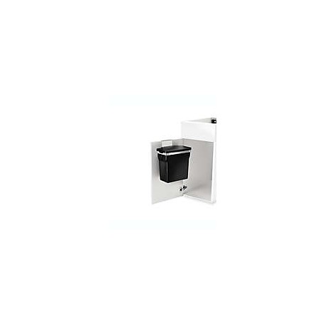 Bote de basura de acero cromado Simplehuman® para interior de gabinete, 10 L