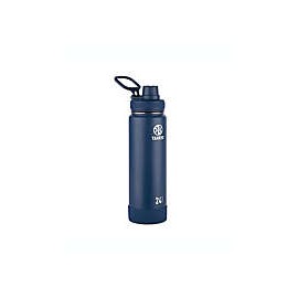 Botella aislada de acero inoxidable Actives Takeya® de 709.76 mL en azul media noche