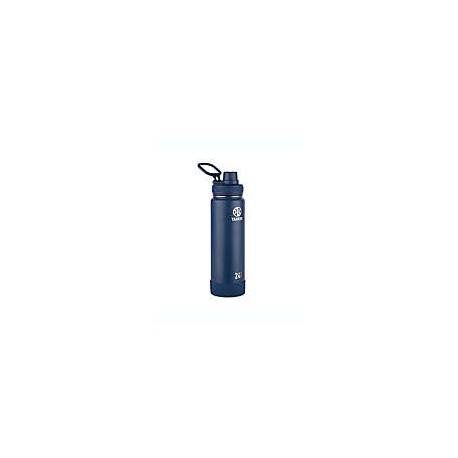 Botella aislada de acero inoxidable Actives Takeya® de 709.76 mL en azul media noche