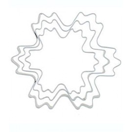 Set de cortadores de galletas de acero inoxidable H for Happy™ copo de nieve