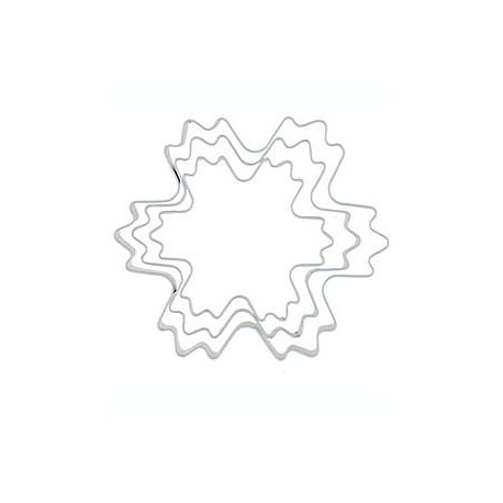 Set de cortadores de galletas de acero inoxidable H for Happy™ copo de nieve