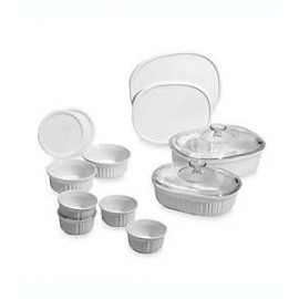 Accesorios para hornear de vidrio CorningWare® French White®, Set de 14 pzas.
