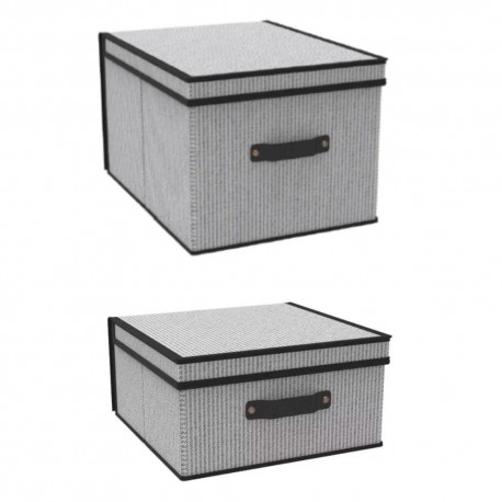 Set de cajas organizadoras Namaro Design® London color gris