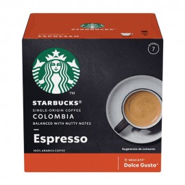 Cápsulas de café Espresso Colombia Nescafé® Dolce Gusto® Starbucks®, 12 piezas