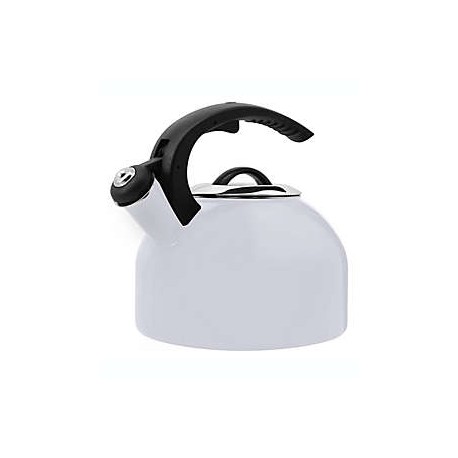 Tetera de acero inoxidable Our Table™ color blanco
