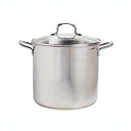 Olla de acero inoxidable con tapa Our Table™
