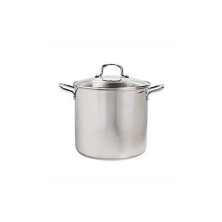 Olla de acero inoxidable con tapa Our Table™