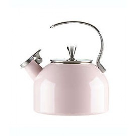 Tetera de acero inoxidable kate spade new york All in Good Taste color rosa