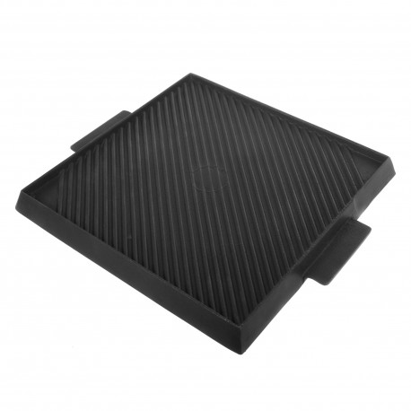 Plancha grill reversible de aluminio Cocinart color negro