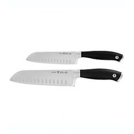 Cuchillos de acero inoxidable santoku J.A. Henckels International® Forged Elite™, Set de 2 pzas.