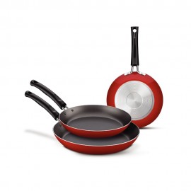 Set de sartenes antiadherentes Tramontina™ color rojo