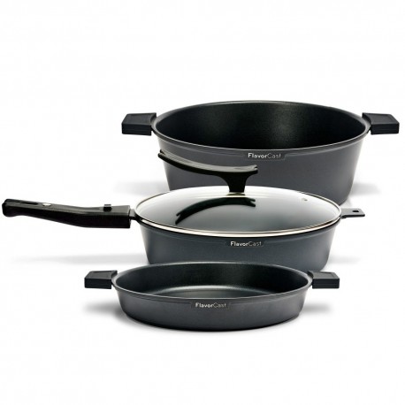 Set de sartenes de aluminio Flavorcast™ Gourmet, 7 piezas