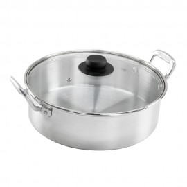 Arrocera de aluminio Vasconia® con tapa de vidrio de 32 cm
