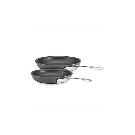 Set de sarténes antiadherentes de acero inoxidable All-Clad B1® con exterior anodizado, 2 piezas