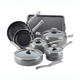 Batería de cocina de porcelana esmaltada Rachael Ray™ Cityscapes, 12 piezas