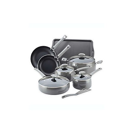 Batería de cocina de porcelana esmaltada Rachael Ray™ Cityscapes, 12 piezas