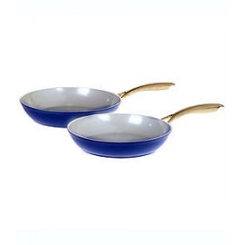 Set de sartenes antiadherentes de aluminio Our Table™ color azul