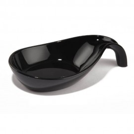 Portacucharas de PVC Namaro Design® con forma de gota color negro