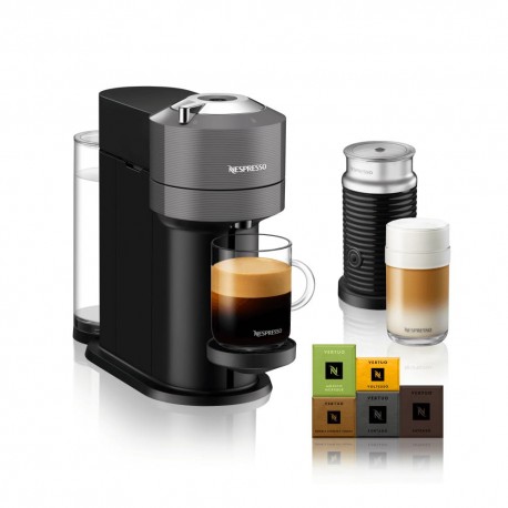 Cafetera Vertuo Next Nespresso® con Aeroccino 3 color gris oscuro