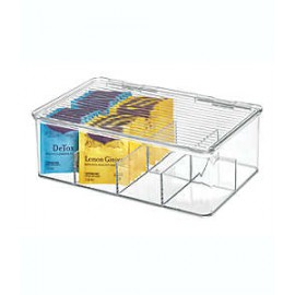 Organizador para bolsas de té Squared Away™ transparente