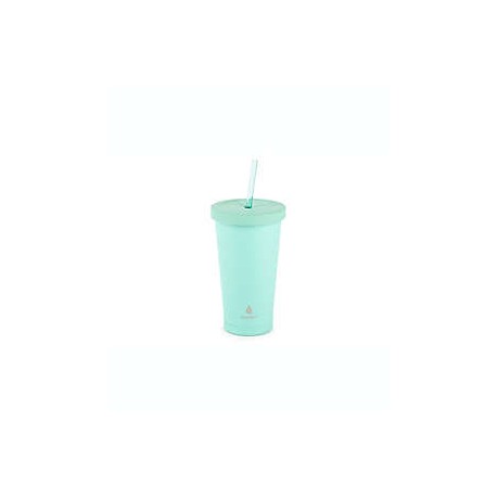 Vaso de acero inoxidable Manna™ Cruiser de 532.32 mL color menta