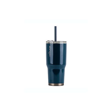 Vaso con tapa de acero inoxidable COLD1™ de 1 L color azul profundo