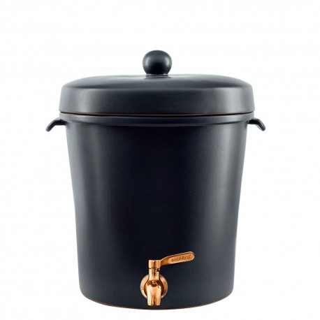 Filtro de agua mediano de cerámica Ecofiltro® de 8 L color negro mate