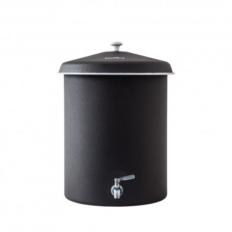 Filtro de agua Ecofiltro® de peltre de 27 L color negro