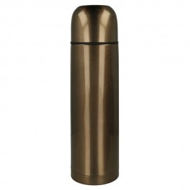 Termo de acero inoxidable Metaltex grande color bronce