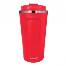 Taza térmica de acero inoxidable Steiner™ color rojo