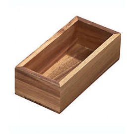 Organizador de cajón de madera de acacia Squared Away™ de 7.62 x 15.24 cm