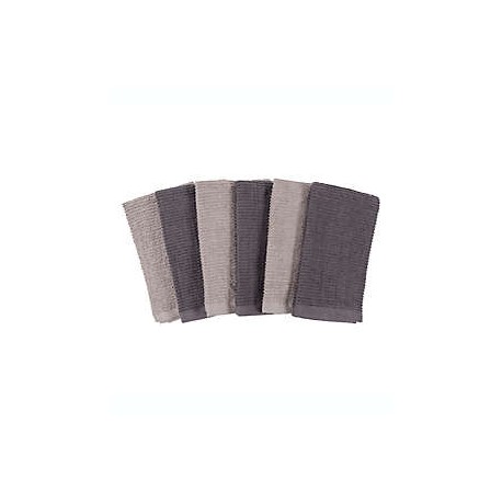 Trapos de cocina de algodón Simply Essential Bar Mop color gris