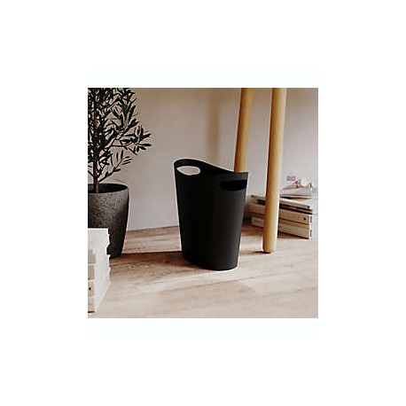 Bote de basura de polipropileno Simply Essential™ color negro